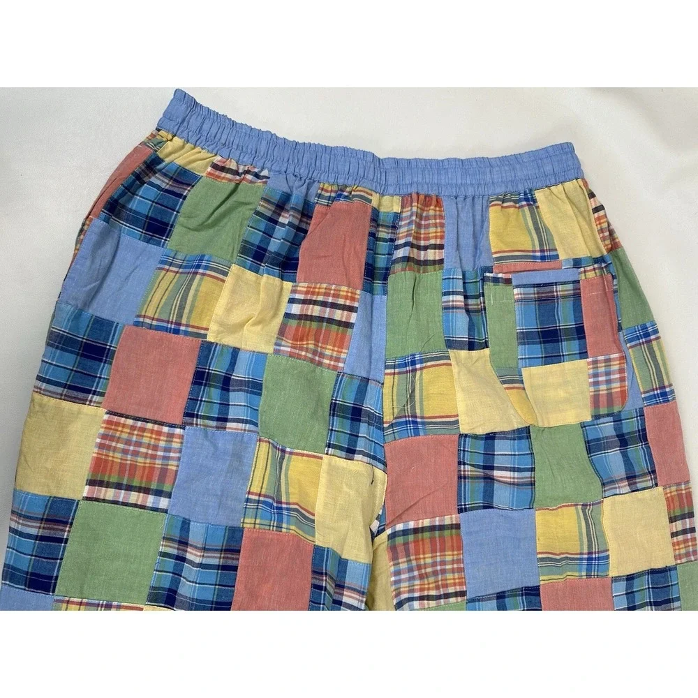Majestic Robe Pants Set Cotton Madras Plaid Terry Cloth‎ Lined Men's Size XL/2XL